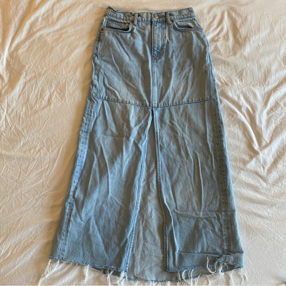 Reformation Tazz Denim Maxi Skirt - Picture 2 of 6